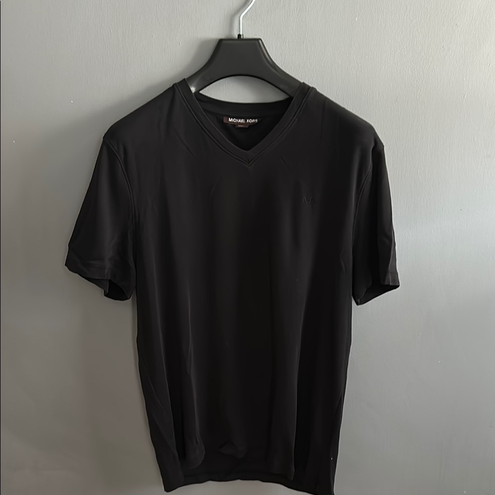 Michael Kors Classic Black V-Neck Tee